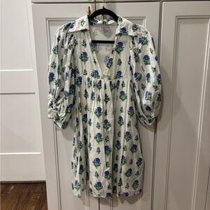 Block Print Mini Dress